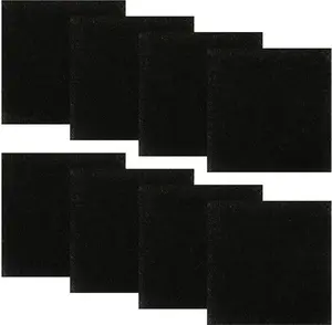 8 Pack Activated Carbon Compost Caddy Filters Kitchen Compost Collector Replacement Filters Compatible with ECO 2000 Compost Collector (0.2 Inch Thickness)