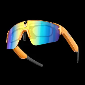Smart Sports Sunglasses with HD Camera, 1200p Video Recording, Voice Control, Multifunctional Smart Glasses, Ideal for Cycling, Golf, Running, Driving, Unisex