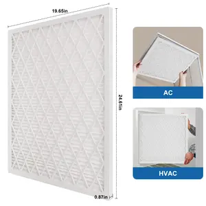 MERV 11 AC/HVAC Furnace Air Filter 20x25x1 ABS Frame 4 pk, 8 pk and 5 pk filter paper only