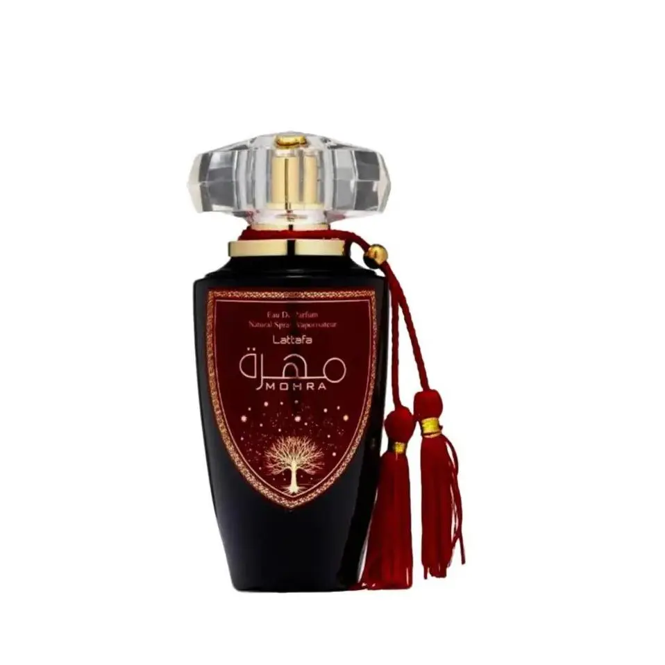 Lattafa Mohra EDP 100ML (3.4oz) for Unisex - Lavender, Saffron, Blood Orange, Bergamot, Black Pepper, Musk, Rose, Patchouli, Sandalwood - 48 Months