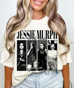 Jessie Murph Worldwide Hysteria Tour 2025 T-Shirt, Jessie Murph Graphic Bootleg Tee, Blue Strips Shirt, Music Concert Tee, Casual Tee, 90s Fan Gifts