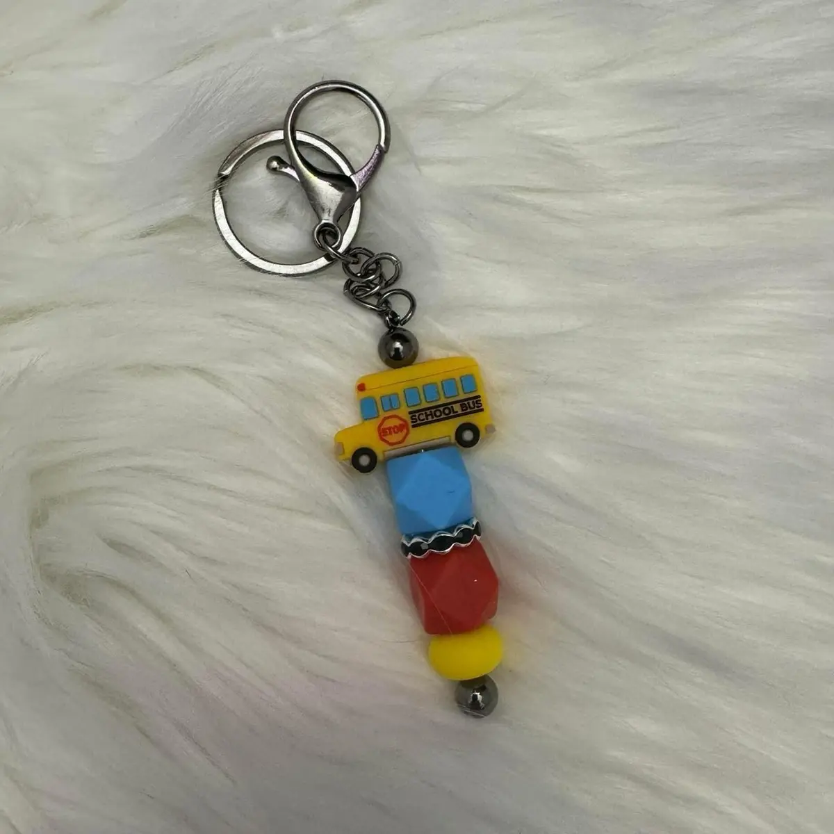 School Bus Keychain