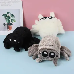 Happy Plush Spider Toy, Fun Festive Halloween Costume Accessory, Game Decoration, Perfect for Halloween Party Supplies & Playtime, Soft Stuffed Animals, Cuddly Stuffed Animal