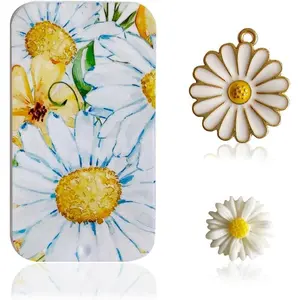 Dasiy Needle Case Sewing Box and Floral Needle Minder for Embroidery Needlepoint Accessories