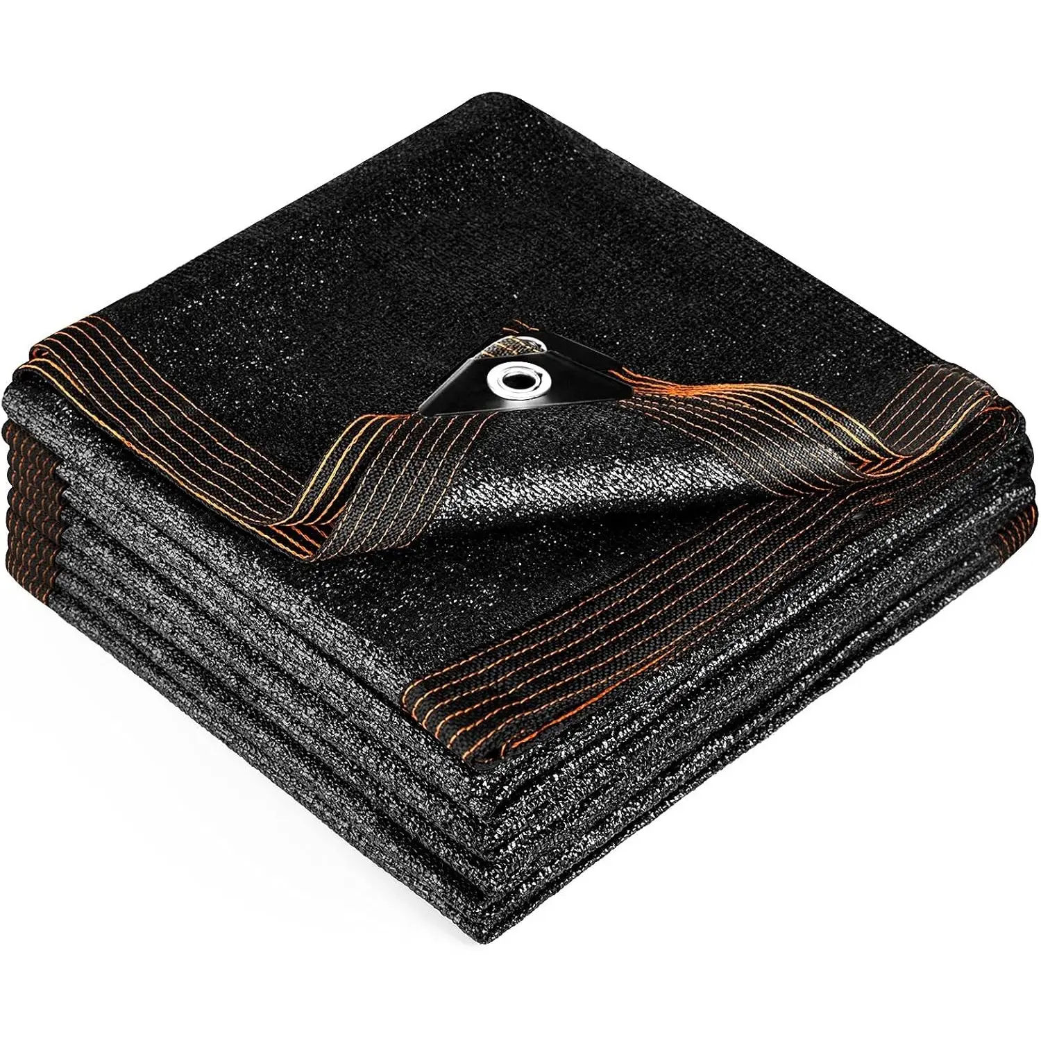 90% Black Shade Cloth 10ft X 20ft/8ft X 16ft Sunblock Shade Net Mesh Shade Net with Taped Edge for Plant Cover Greenhouse Garden Flower Canopy And Sun