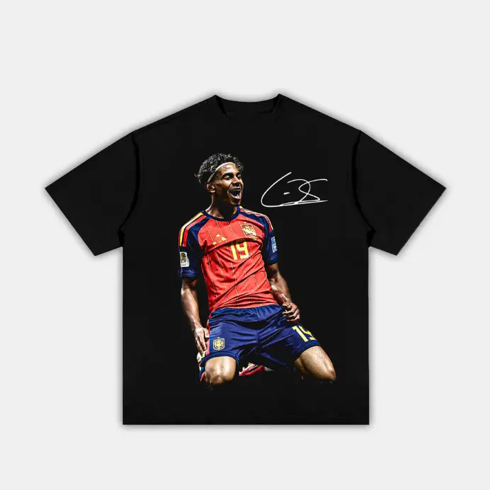 LAMINE YAMAL 'ARRIVED' Adults and Youth T-shirt, Football Fan Tee, summer tee, kids graphic tees, mens clothing, youth clothing, streetwear