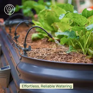 Vego Garden Irrigation Kit - Automatic Watering System for Vego Classic Beds with Mist Sprayers & Fountain Sprinklers for Efficient Hydration Vego Garden Irrigation Kit - Automatic Watering System for Vego Classic Beds with Mist Sprayers & Fountain Sprinklers for Efficient Hydration