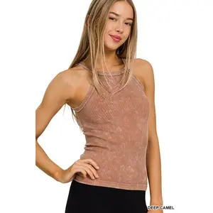 STONE WASHED CAMI TOP