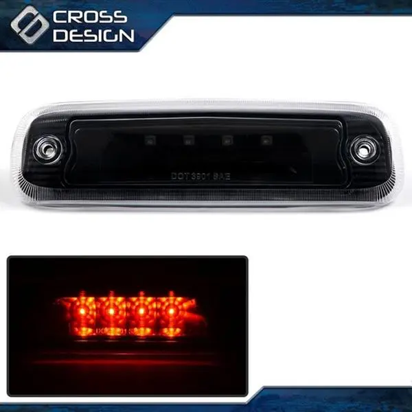 CROSSDESIGN LED Third Rear Brake Tail Lamp, Car Lighting Upgrade for 1997-2001 Jeep Cherokee (USA)
