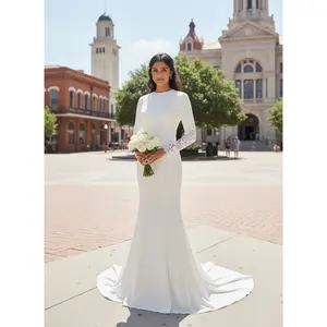 Radwa Modest A-Line Wedding Dress