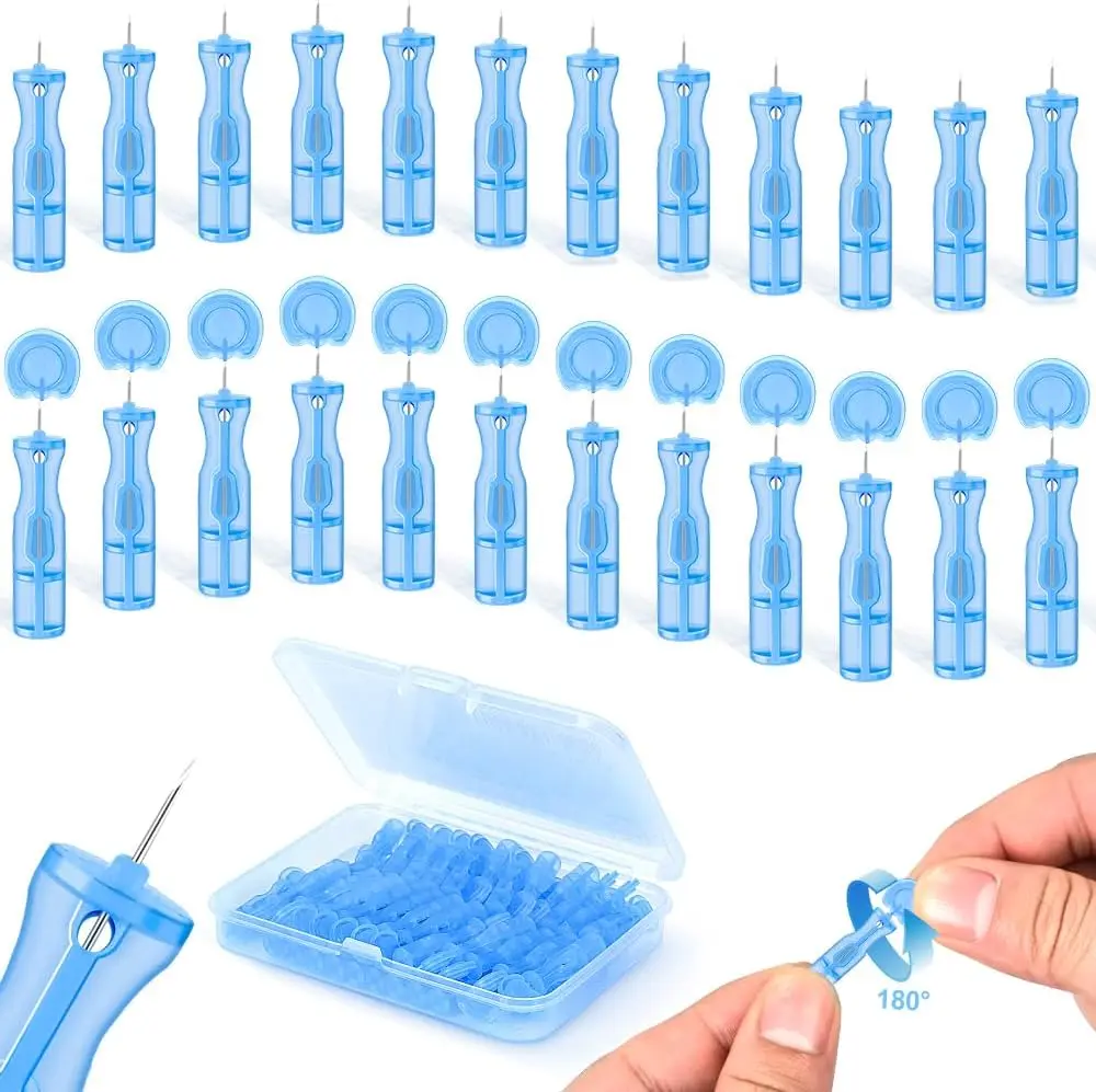 Pimple Needle 50PCS, Sterile Acne Needle Kit & Pimple Popper Needles for Blemish & Blackhead Removal, Disposable Extraction Tools for Clear Skin (Home & Salon Use)