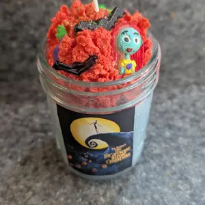 Nightmare Before Christmas Inspired 8 oz Candle Scented Candy Corn - Festive Home Decor -