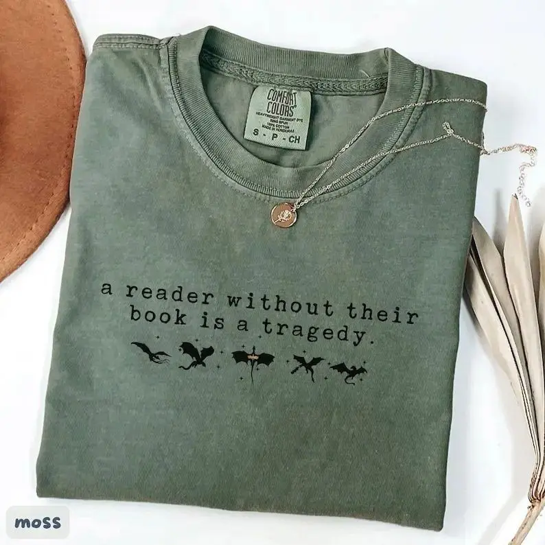 Comfort Colors Fourth Wing T-shirt for Book Lovers, Basgiath War College Xaden Riorson Graphic Tee for Readers, Apparel Made In The US - Trendy Wear		