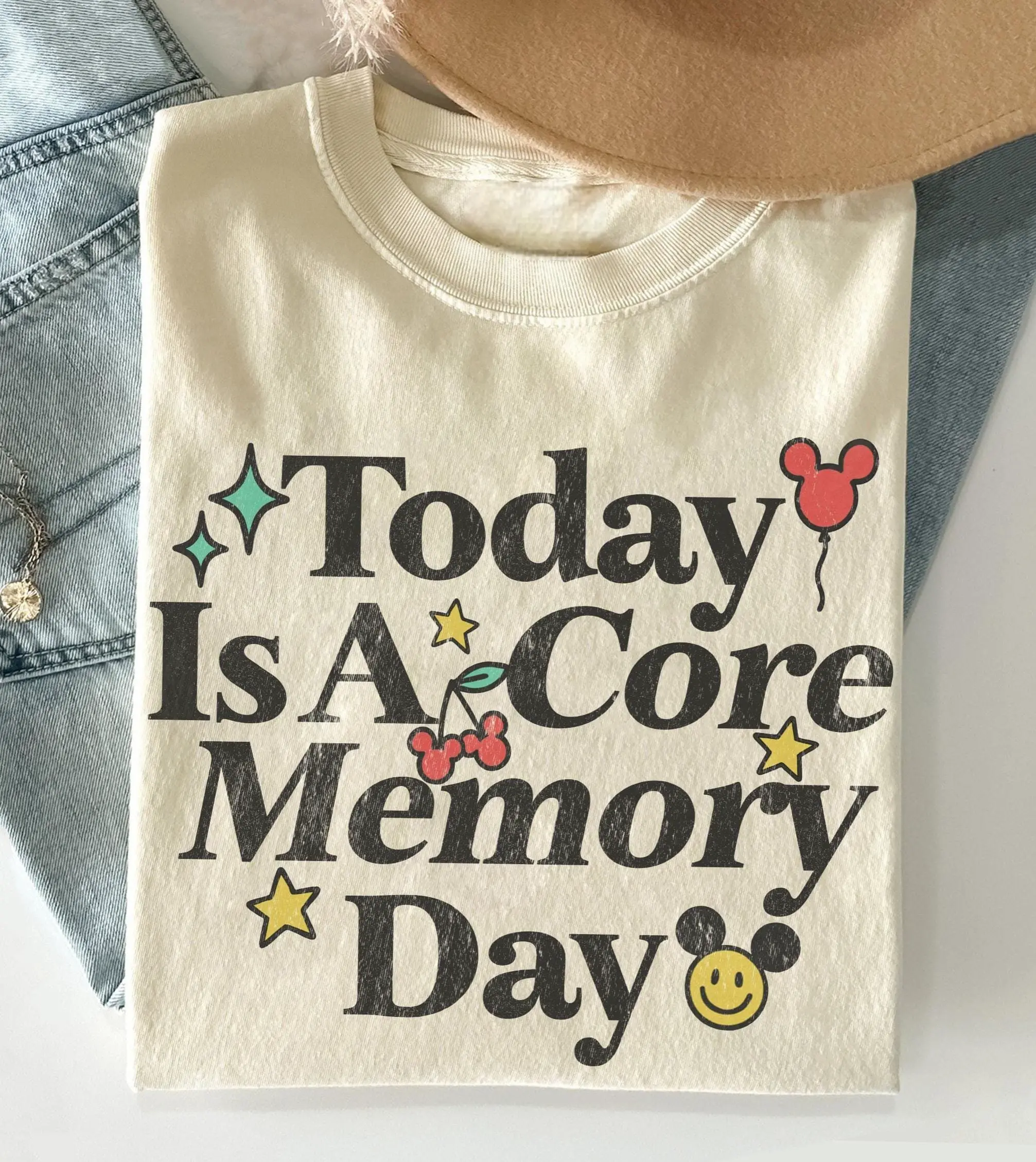 Retro Today Is A Core Memory Day Shirts, Disneylan Inspired Trip Tee, Inside Out Shirt, Mickey Ear Shirt, Magical Vacation Tee, Disneylan Movie Tee