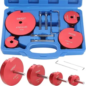 PVC Pipe Reamer Kit, 1.5'' 2'' 3'' 4'' 4 count Plumbing Tool Suitable for 1/2'' Drills