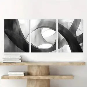 Abstract Art Canvas Painting, 3 Counts/set Artistic Modern Art Print, Wall Art Decor for Home Living Room Bedroom Office, Poster