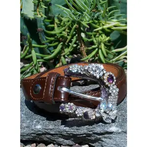 Vintage Mini Rhinestone Buckle & Belt