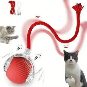 Electric Cat Toy Ball, Rechargeable dog ball toy, Interactive Cat Teaser Toy, Automatic Rolling Ball Toy, Gift for Pets, Pet Supplies, Dog & Cat Accessories, Valentine's Day Gift catsoftiktok