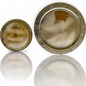 A Vintage Stirling Silver Passover Pesach Platter Tray Round