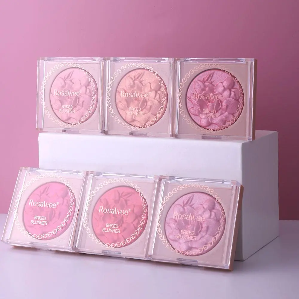 Highlighter Blush Palette 1 Box Long Lasting Powder Blush, Natural Makeup Blush, Portable Cosmetic Product, Makeup Beauty Cosmetics for Women & Girls, Cosmetics Products