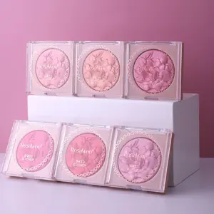 Highlighter Blush Palette 1 Box Long Lasting Blush, Natural Makeup Blush, Portable Cosmetic Product, Makeup Beauty Cosmetics for Women & Girls