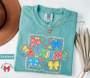 Comfort Colors Autism Awareness T-Shirt, I would Change the World For You, Gift For Autism Mom