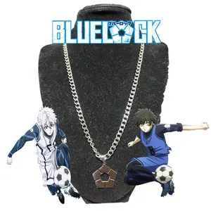 Blue Lock Stainless Steel Necklace - Anime Design, Elegant Style, Versatile Accessory for Any Occasion