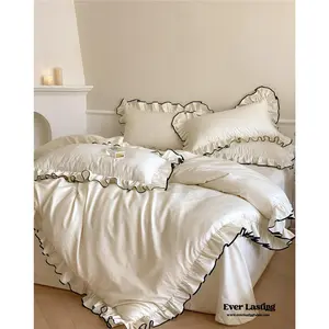 Silky Ruffle Duvet Cover