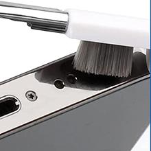 Dual-Brush Earbud Cleaning Pen | 4-in-1 Pro Kit for Precision & Durability, Tool Compatible with Airpods, Galaxy Buds, All Wireless Headsets -Black