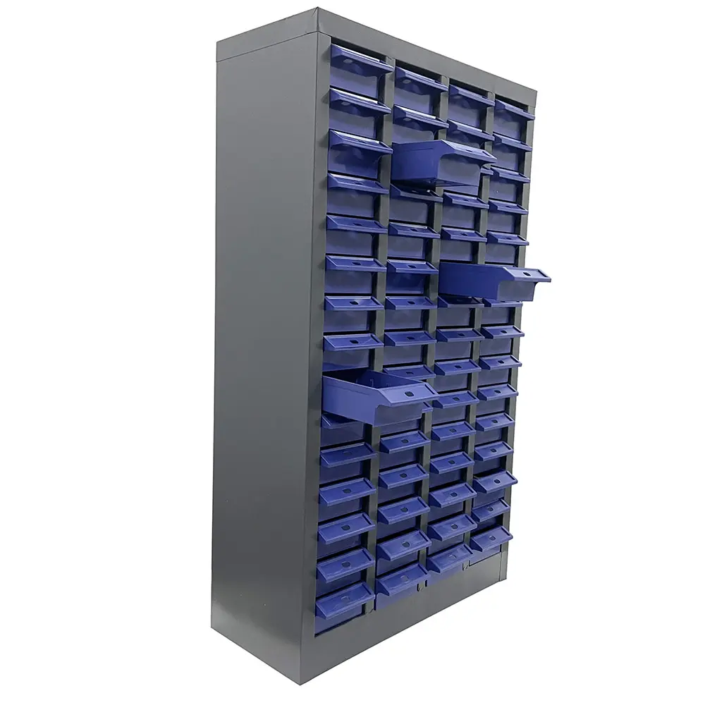 YOKOMA 60 Pulls Parts Cabinet Drawers Hardware Storage Key Gathering Bolt and Nut Shelf