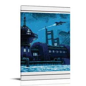 Futurama-Good News Everyone 8x10 Art Pri Posters Music Album Cover Posters Canvas Wall Art High-Resolution Vintage Band & Artist Prints for Room