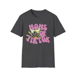 'Moms of Tiktok' T-Shirt, Graphic Tee, Gift for Moms, Casual Wear, Trendy Shirt for TikTok Lovers, Summer Vibes