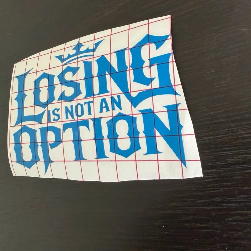 "Not an Option" Motivational Multi-Size Car Exterior Decal Sticker, Automotive & Motorcycle Accessory (7x4in, 12x6in, 15x9in, 23.5x11.5in Sizes Available), Car Stickers, Made For Cars And Motorcycles