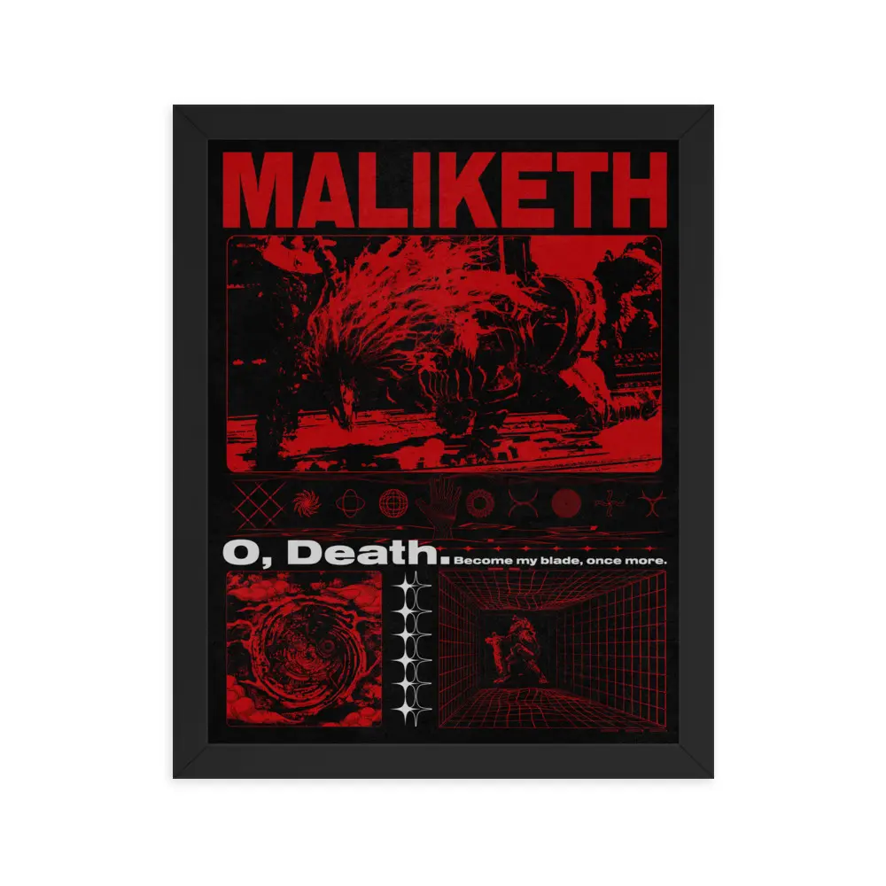 Maliketh Brutalism Poster - Elden Ring Inspired, Printed on High-Quality Paper