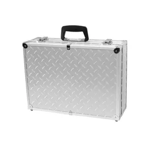 212 MAIN TC-03 SD Aluminum Tool & Accessory Case - Tool Storage Kit, 6x13x18 in Silver Dot Organizer, Key Locks, Latches, Removable Pallet