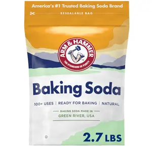 ARM & HAMMER Baking Soda Made in USA, Ideal for Baking, Pure & Natural, 2.7lb Bag