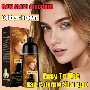 Golden-Brown 3-in-1 Hair Dye Shampoo,Covers gray hair in a single wash; effectively colors even dark hair,Get it done in just minutes—gentle on hair and long-lasting,Suitable for both men and women—safe and convenient. outdoorfun