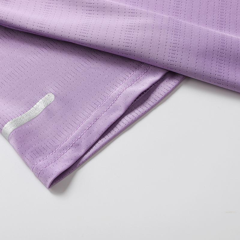 New women’s quick-dry sports T-shirt with reflective stripes, breathable athletic top, lightweight for running, fitness, and yoga