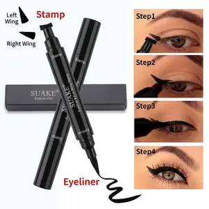 ARIA Eyeliner Shades Pen, High Color Pearl Gloss Finish, Smoked Punk Gothic Eyeliner Pen, 2-in-1 Eyeliner, Waterproof Wing Eyeliner, Precision Application for Bold Eye Makeup - Perfect for Daily Use and Special Occasions