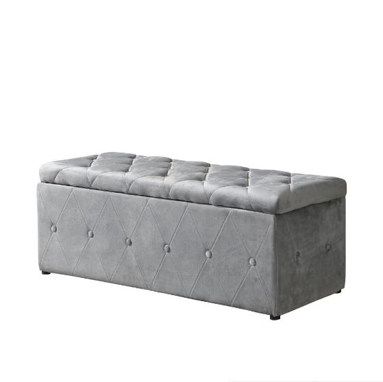 1 Rectangular Storage Ottoman And 2 Sets Of Ottoman