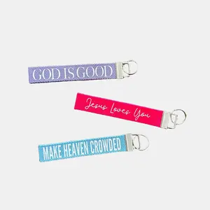 Christian Trendy Keychain Wristlet, bible verse keychain, make heaven crowded, keychain wristlet, trending wristlet keychain perfect gift keychains