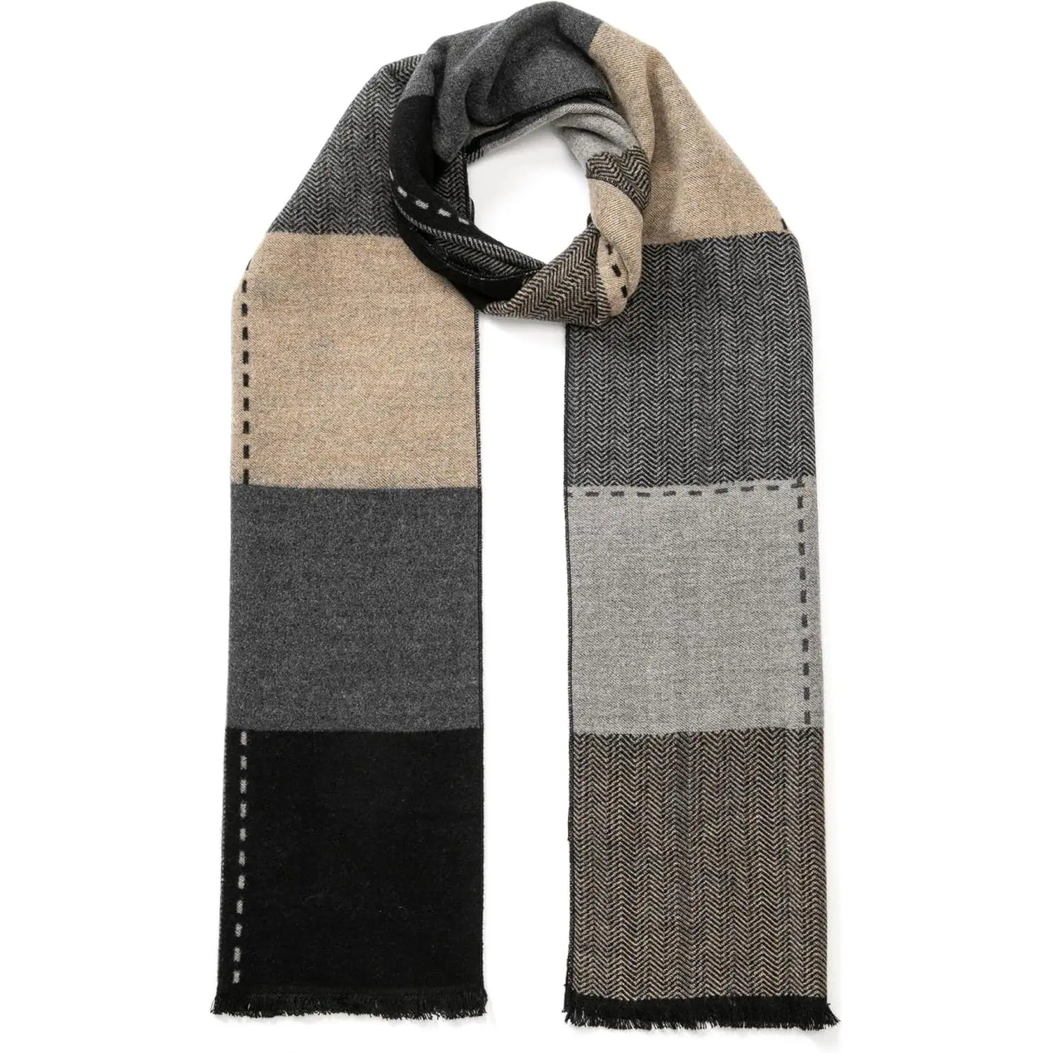 Camel/Gray Checked