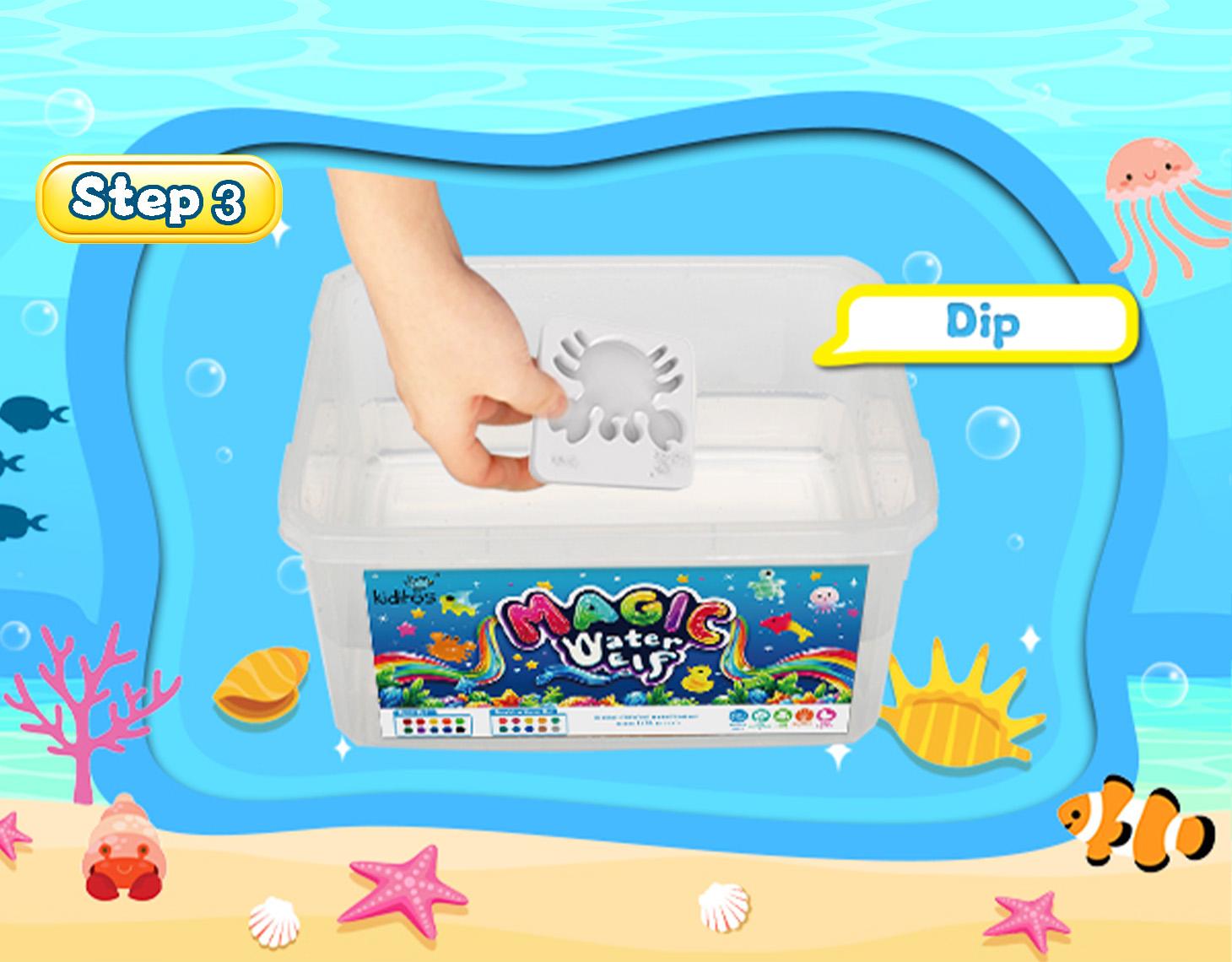 Kiditos Magic Water Elf Toy Kit with 20 Magic Gels, 10 Molds - Imaginative Play, Christmas Gifts, Birthday Gifts, Party Favors, and Family-Friendly DIY STEM Projects (20 Colors)