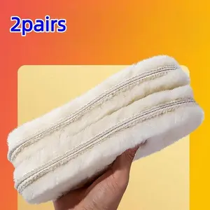 Thick Plush Warm Shoe Inserts, Winter Anti-Cold Breathable Sweat-Absorbing Soft Sole Pads, Christmas Gift for Girls & Boys
