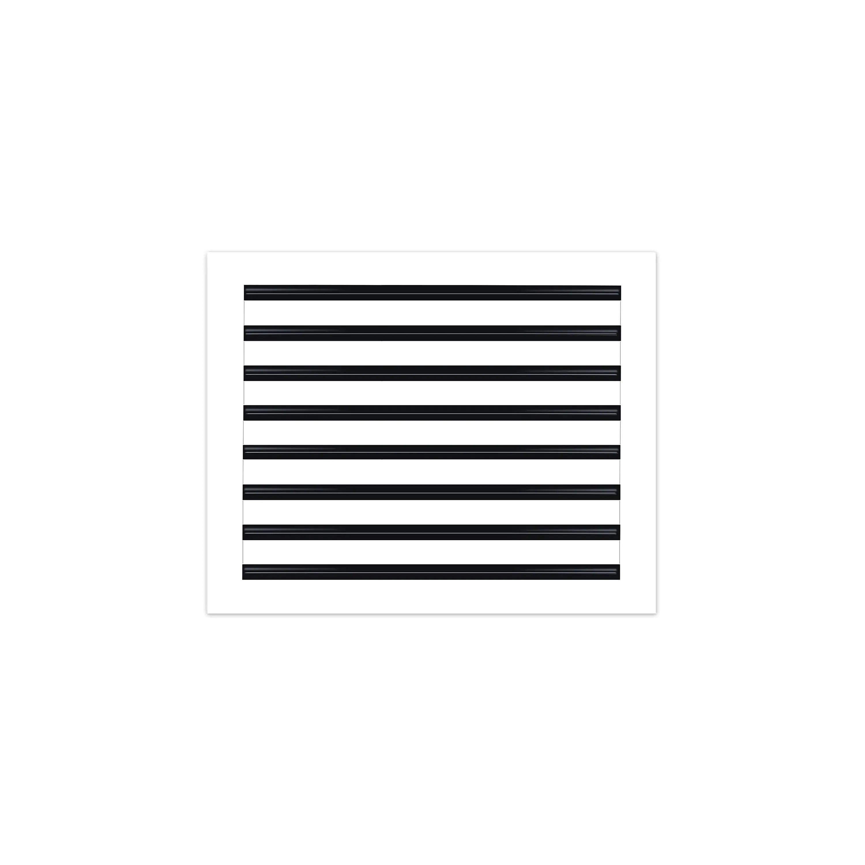 BUILDMART - 20x16 White Modern AC Vent Cover - Decorative Aluminum Air Vent - Standard Linear Slot Diffuser - Heating and Cooling Register Grille for Ceiling, Walls & Floors