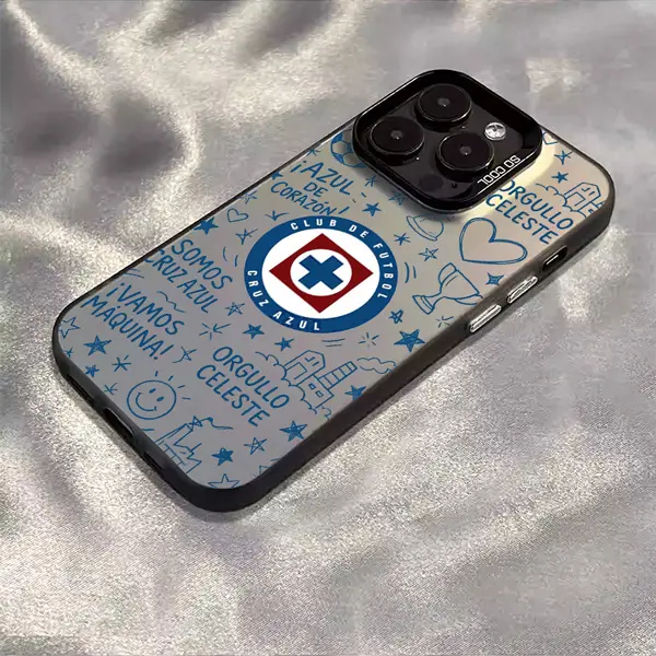 Cruz Azul Pattern For iPhone Samsung Galaxy 7/16/15/14/13/12/11/Xs Pro Max Plus/ 2625242322ULTRA/PLUS/PE TPU Soft Phone Case, Full Camera Protection, Four-Corner Shockproof & Anti-Drop
