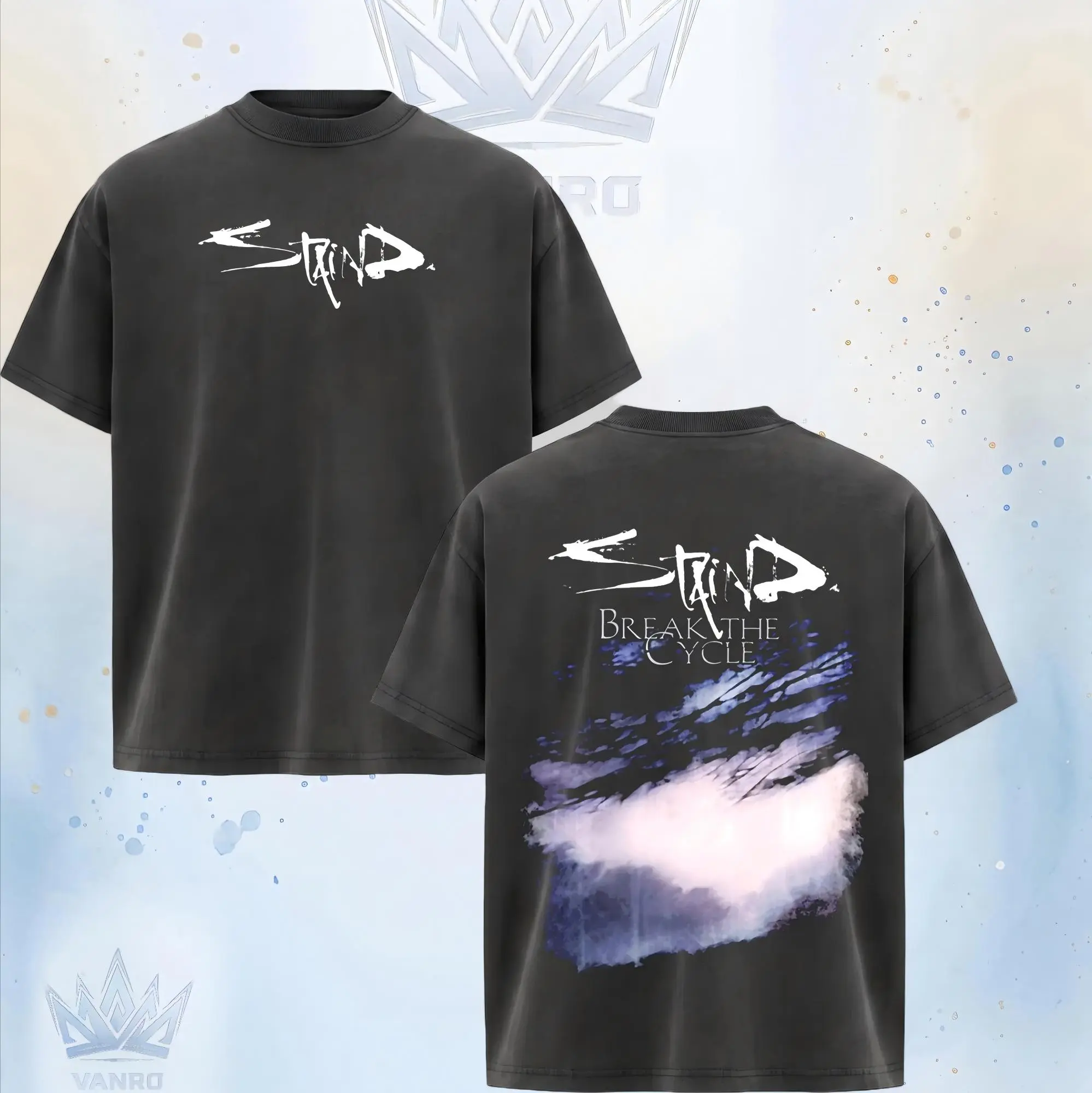 ReTro washable Staind Break The Cycle T-Shirt, Staind Band T-shirt, Rock Band Shirt, Retro Music Tee, Rock Music Lover Shirt, Vintage Band Shirts Casual Fabric Fit Top, Top Men's and Women's Clothing, street lovers tee