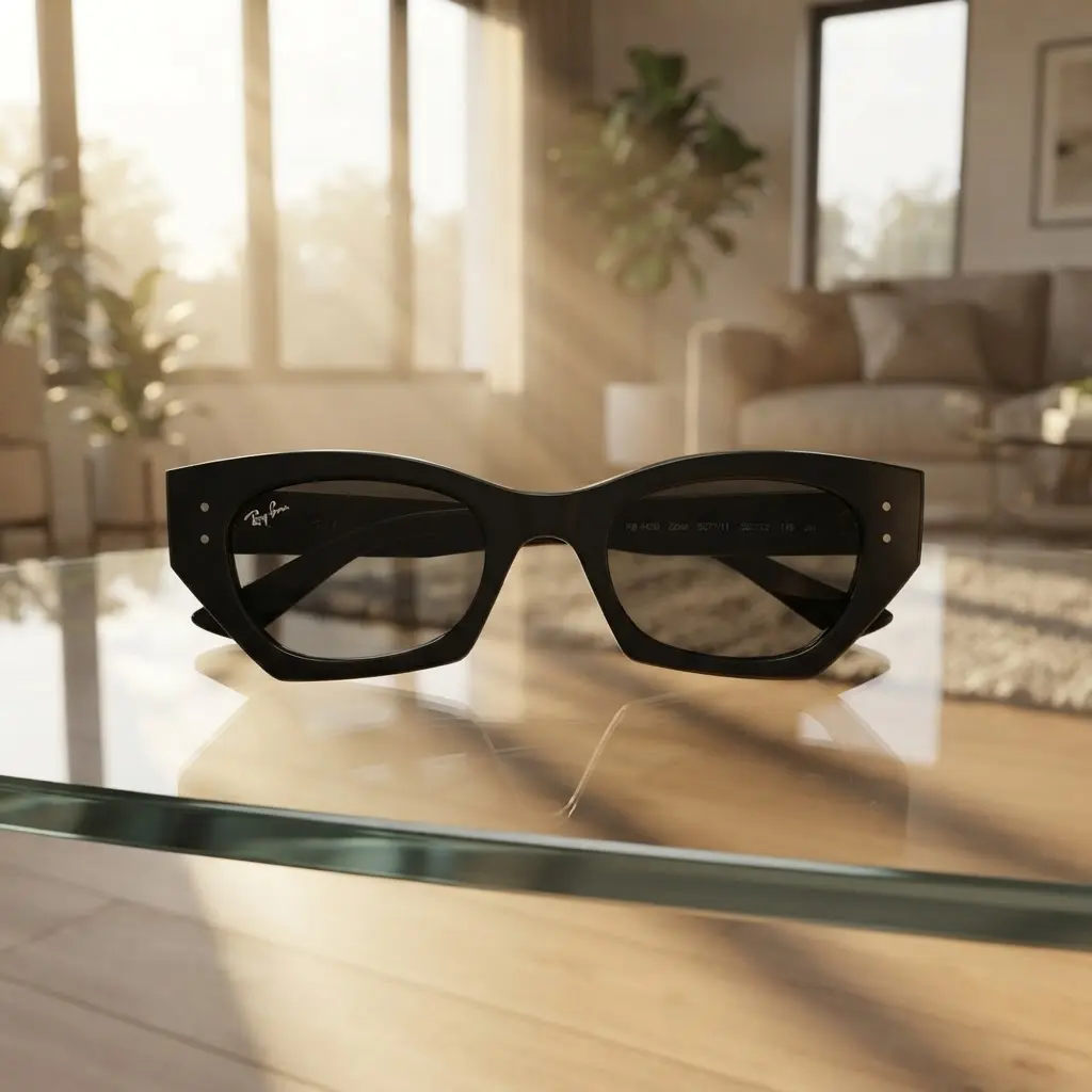 !Full-Box-Logo-Ray-Ban-WAYFARER CLASSIC Sunglasses in Black and G-15 Green