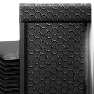 Bubble Mailer - Black Circular Design, Premium Protection, Durable & Eco-Friendly, Ideal for Letters & Documents, Secure Closure, Absorbs Shocks