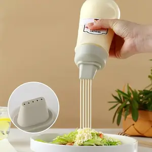 Food-Grade Squeeze Bottle for Salad, Tomato Sauce, Honey, Jam, Kitchen Use, Easy-To-Use Condiment Dispenser, Ideal for Home Cooking, Kitchen Gadgets